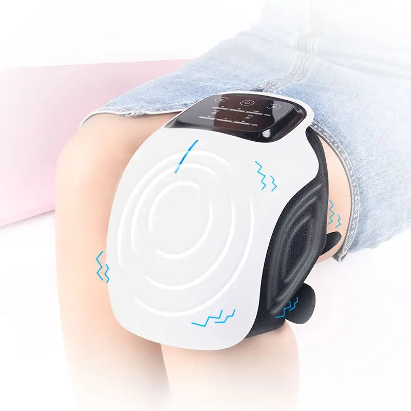 3-in-1 Cordless Knee Massager - Adjustable Vibration & Heat Therapy for Pain Relief - 4
