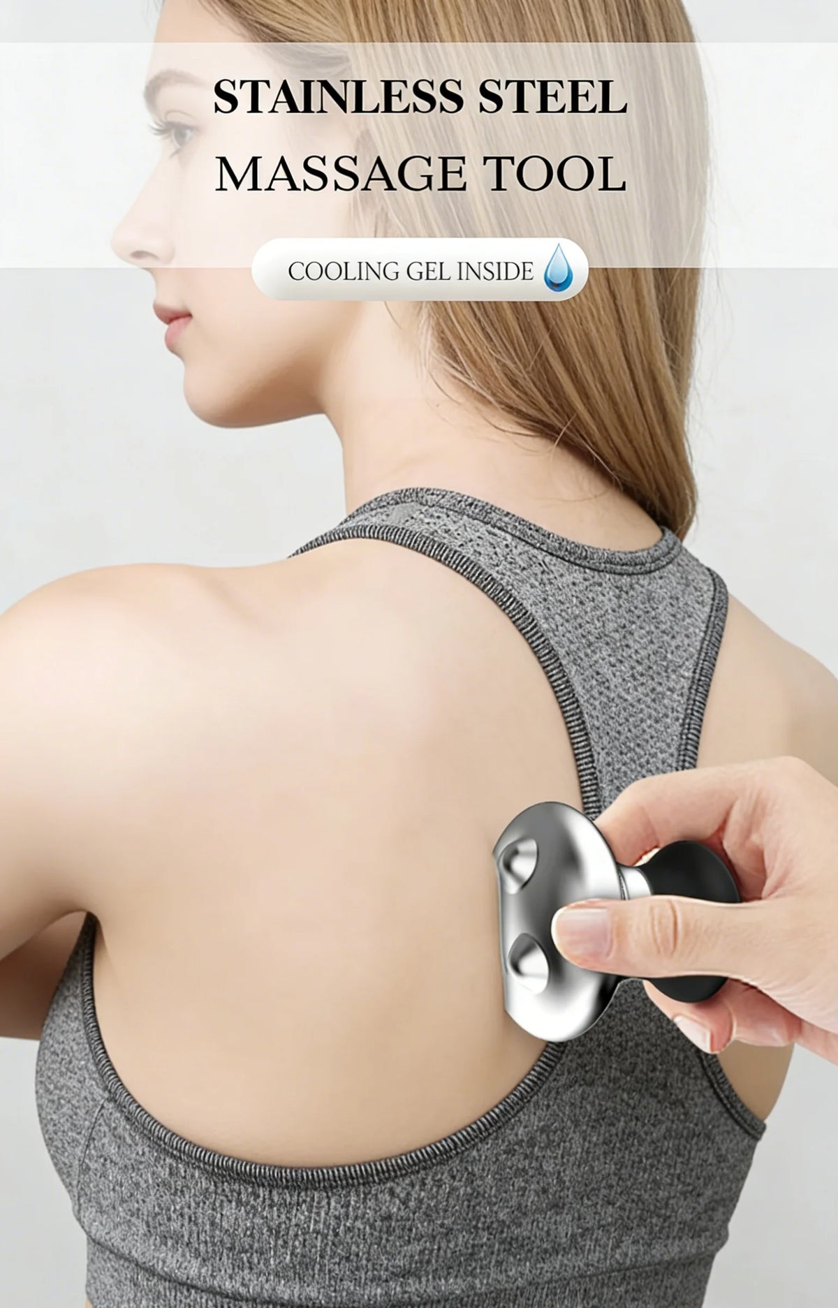 Stainless Steel Mushroom Gua Sha Facial Massager for Skin Tightening