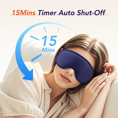 Electric Heated Eye Massager Mask with Vibration & Heat Therapy for Eye Relief