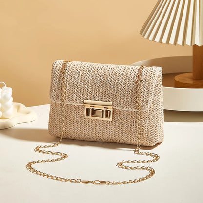 Luxury Handmade Straw Crossbody