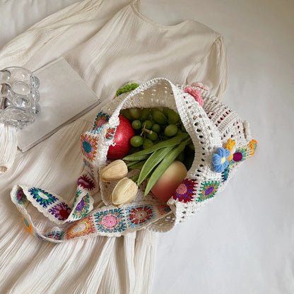 Luxury Boho Crochet Tote Bag