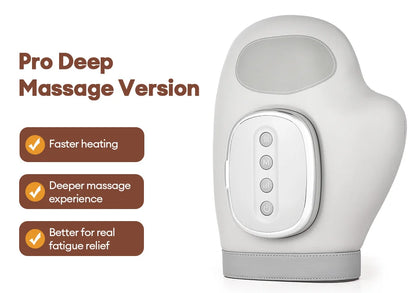 Electric Hand Massager with Heat & Air Compression - Cordless Finger Relief