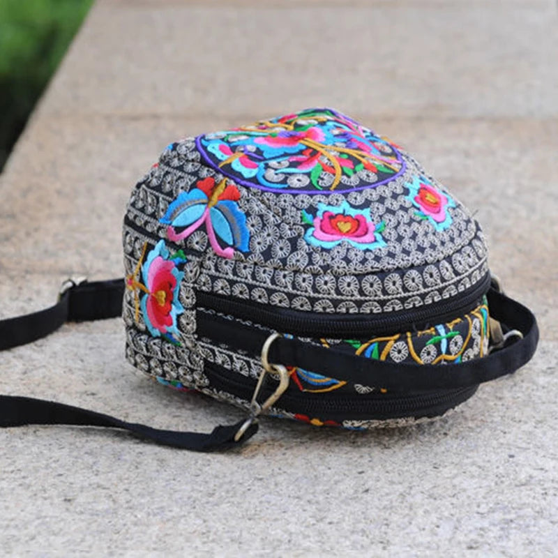 Luxury Bohemian Floral Backpack
