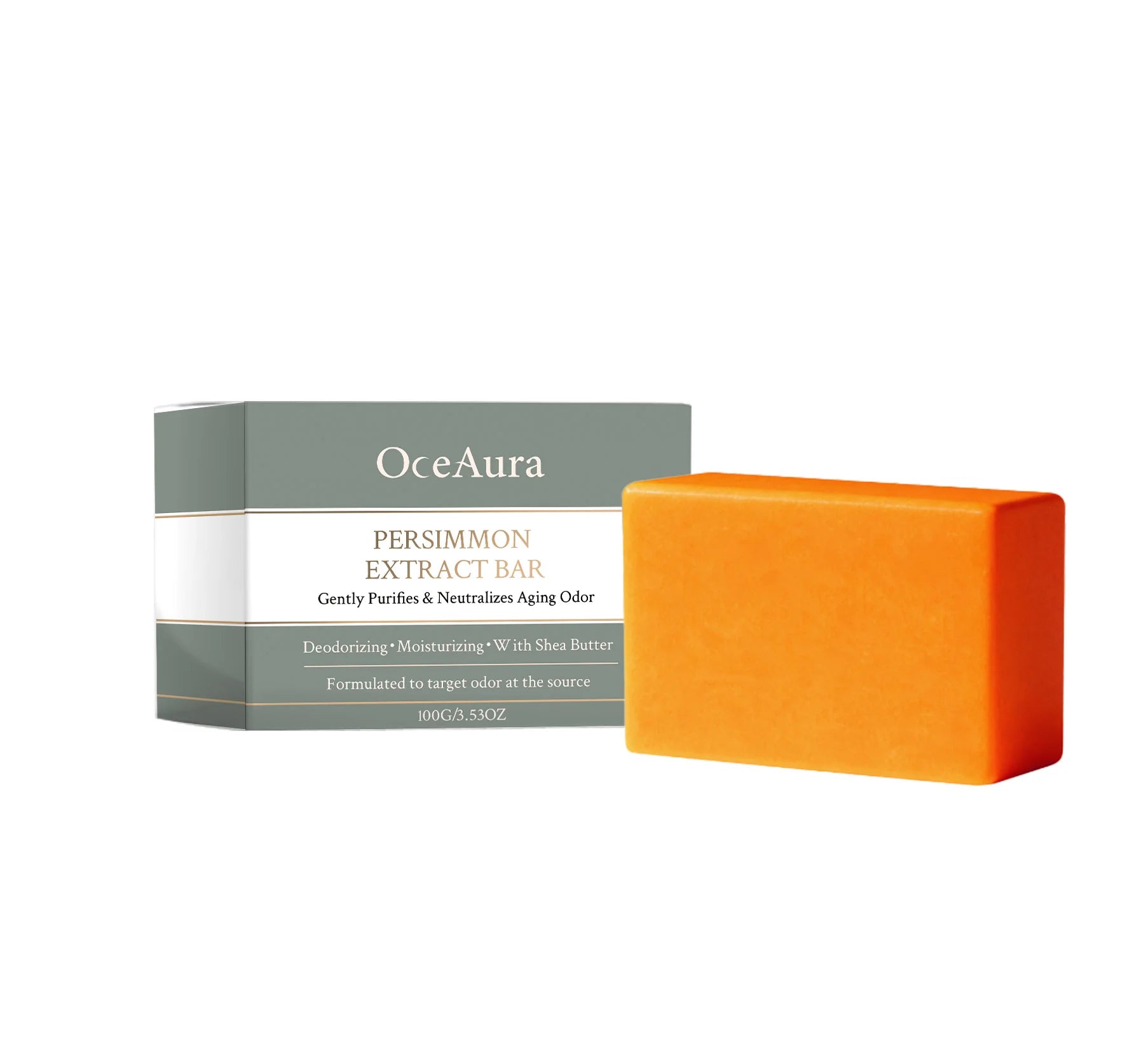 Persimmon Deodorizing Body Soap for Natural Aging Odor Neutralization & Skin Care - 7