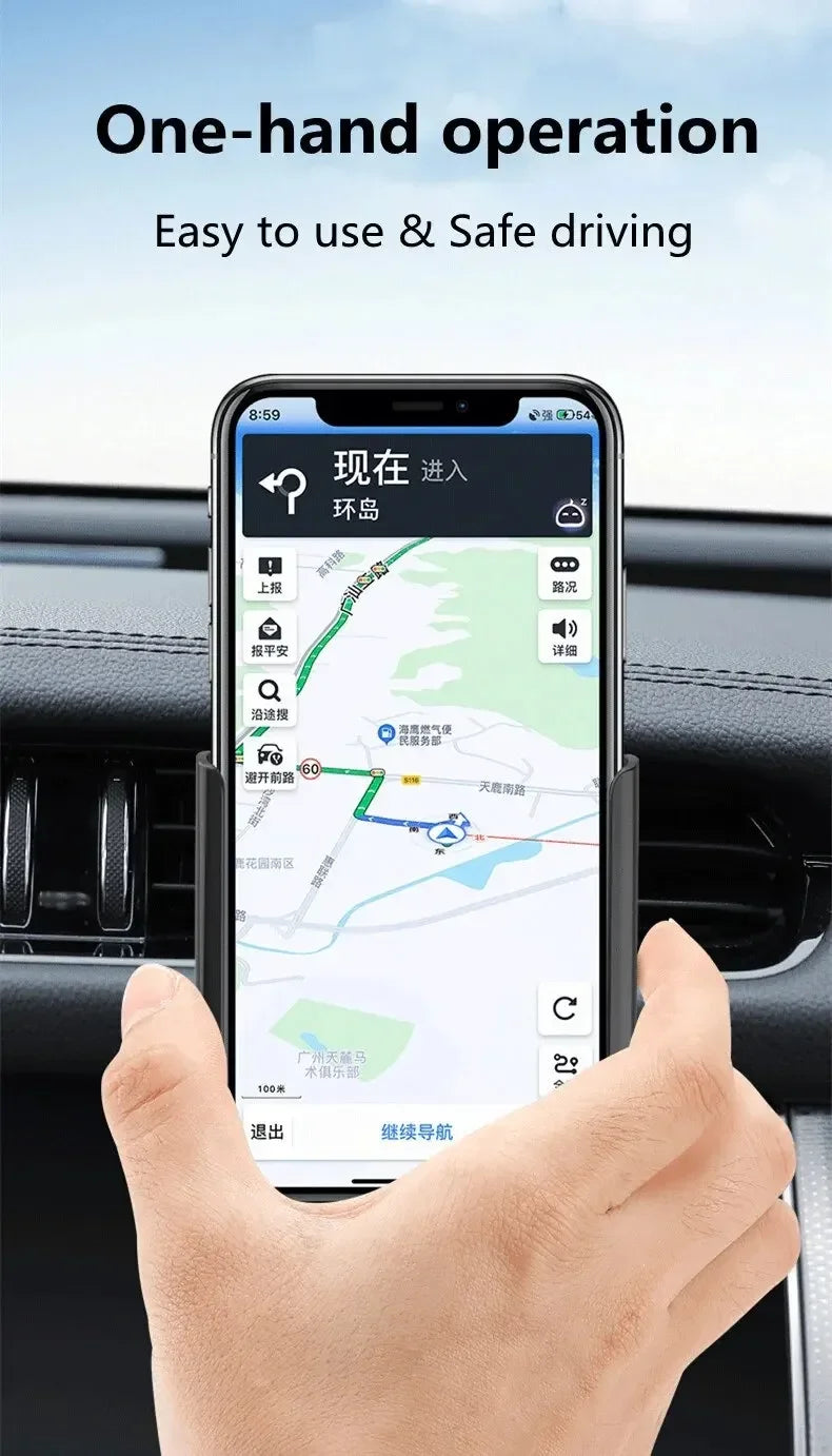 Gravity Air Vent Car Phone Holder - Secure Hands-Free Smartphone Mount