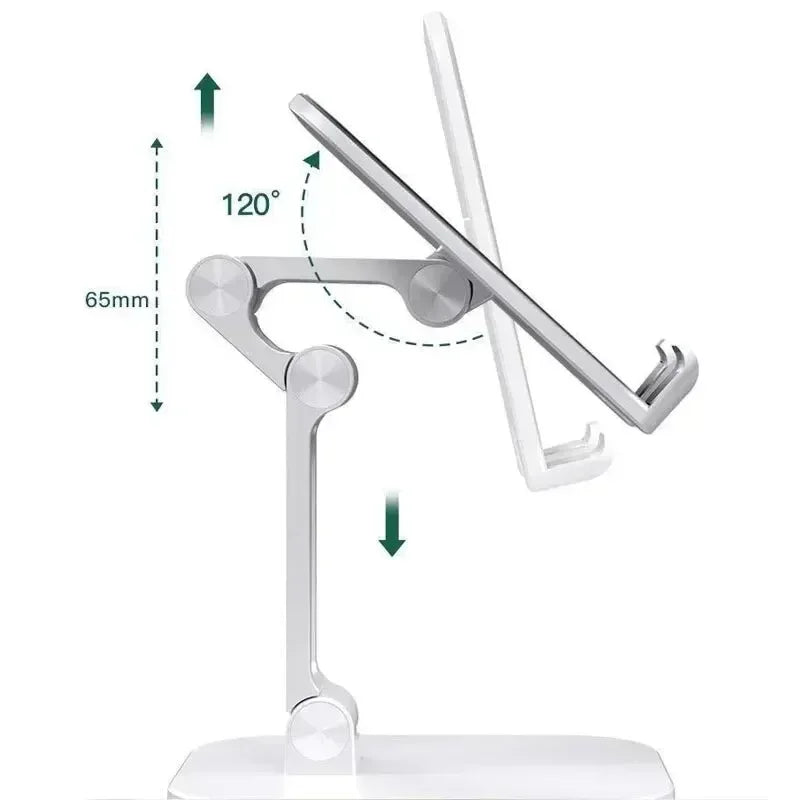 Foldable Desktop Phone & Tablet Stand - Adjustable Universal Holder