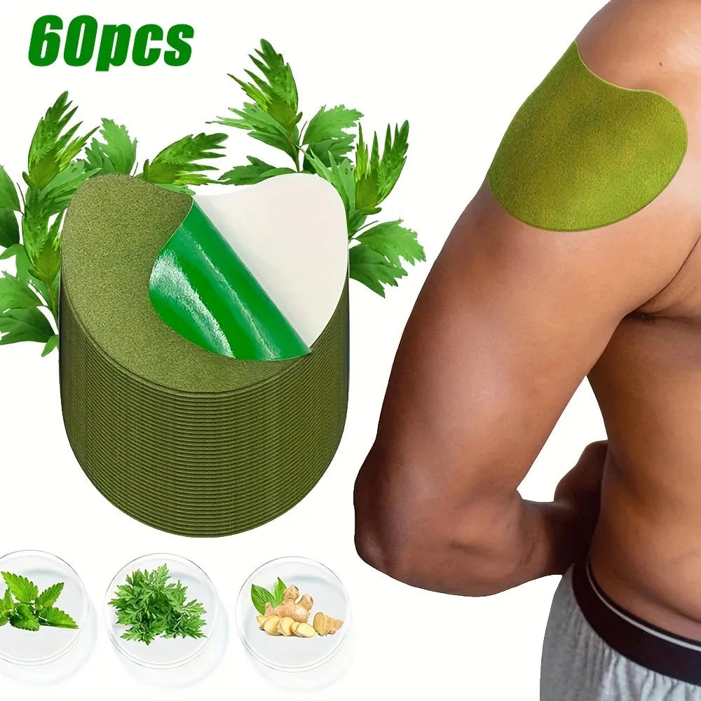 Pain Relief Warming Neck & Shoulder Patches - Long Lasting Herbal Heat Patch - 7