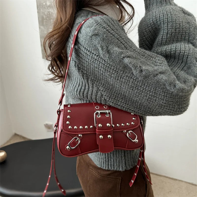 Luxury Trendy Rivet Shoulder Bag