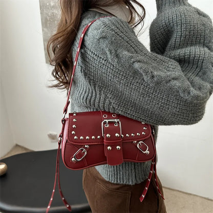 Luxury Trendy Rivet Shoulder Bag