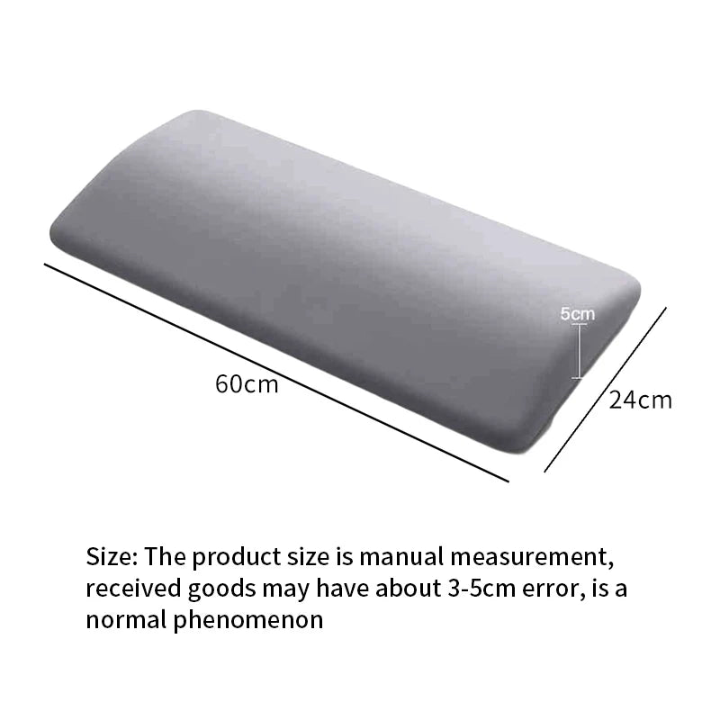 Memory Foam Lumbar Support Pillow for Bed - Lower Back Pain Relief Cushion