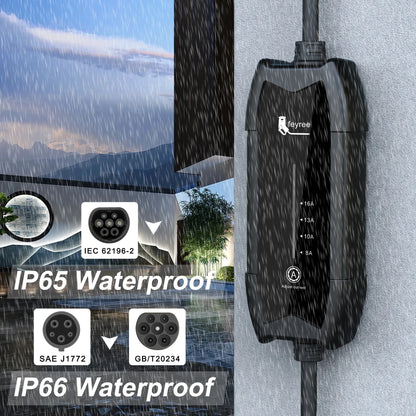 Feyree Portable EV Charger Type 2/1 3.5KW Adjustable Electric Car Charger