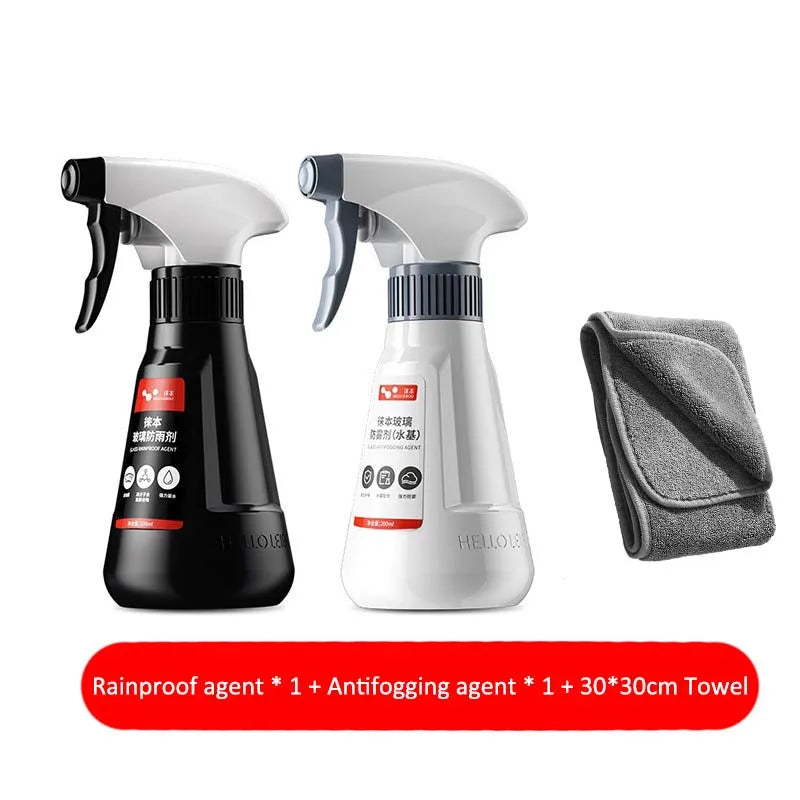 Car Glass Rain Repellent & Anti-Fog Spray Coating - 19