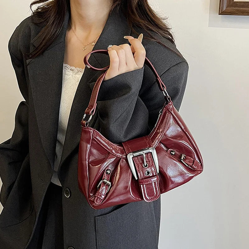 Luxury Retro Pleated Hobo Bag
