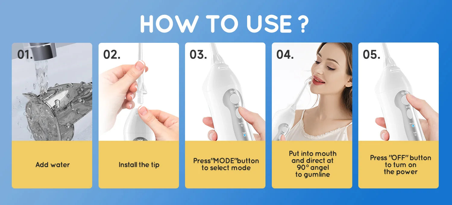 Portable Oral Irrigator & Electric Toothbrush Set for Deep Teeth Cleaning - 10