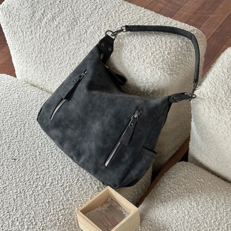 Luxury Retro Matte Shoulder Bag