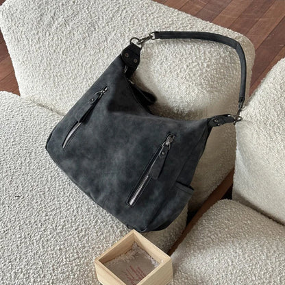 Luxury Retro Matte Shoulder Bag