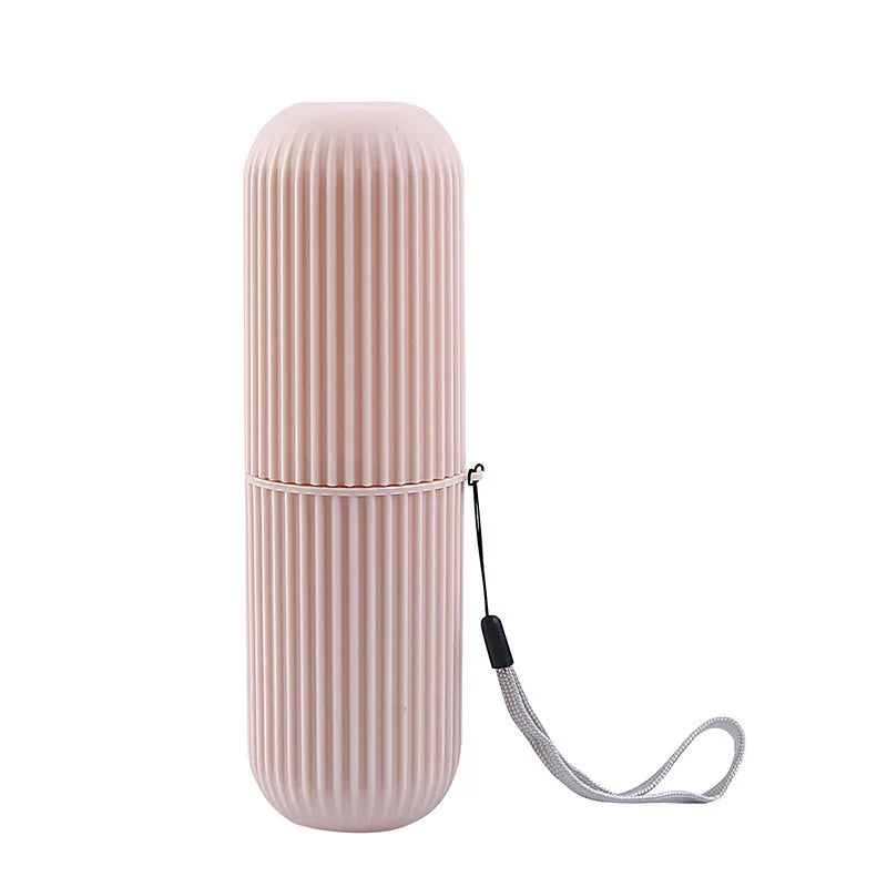 Portable Travel Toothbrush & Toothpaste Holder Case - Eco-Friendly Storage