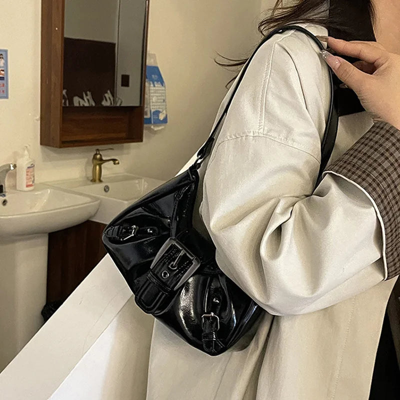 Luxury Retro Pleated Hobo Bag