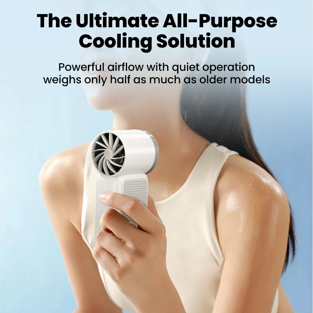 Portable 5-Speed Handheld Mini Fan USB-C Rechargeable Cooling Fan