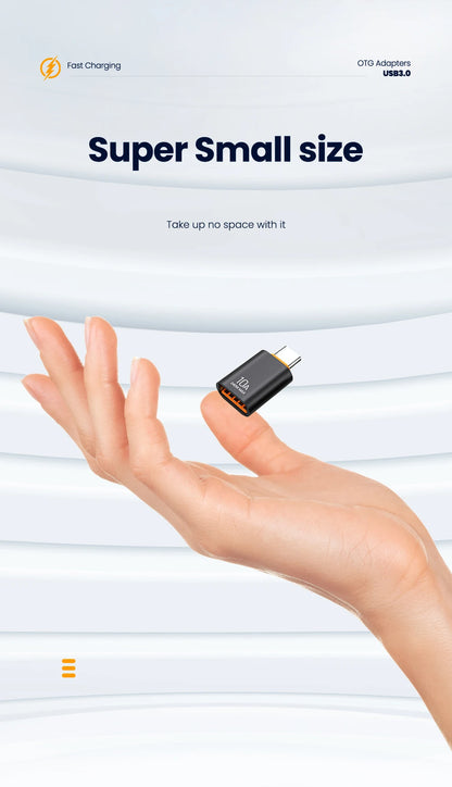 USB 3.0 to USB-C Adapter - Fast Charging & High-Speed Data Transfer OTG
