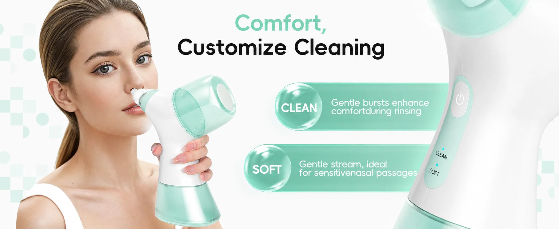 Electric Nasal Irrigator - Sinus Rinse Machine for Congestion Relief - 10
