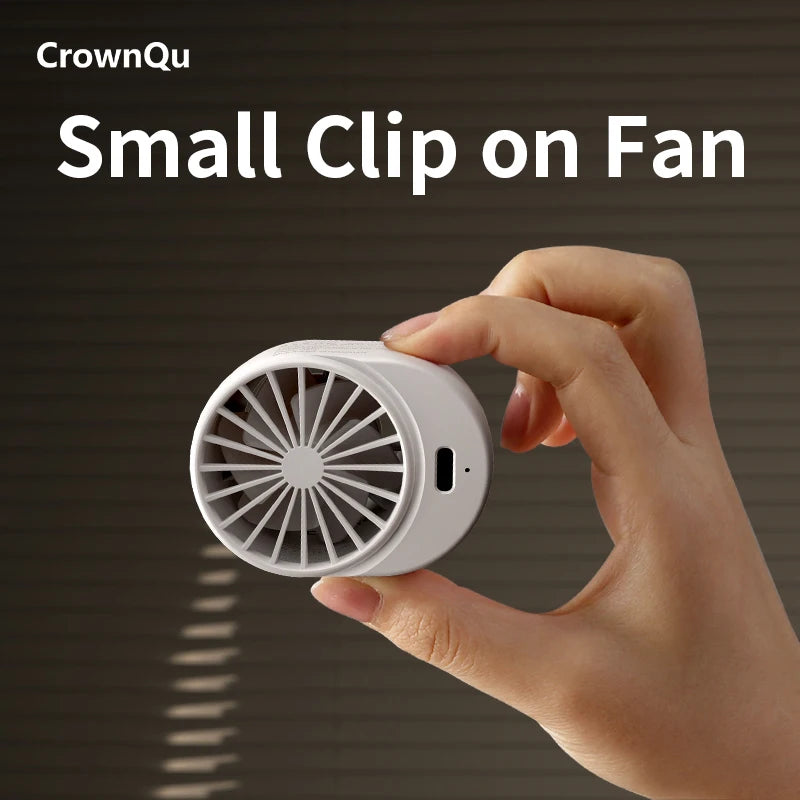 Portable Waist Clip Fan - Rechargeable Turbo Neck Fan for Outdoor Cooling - 1