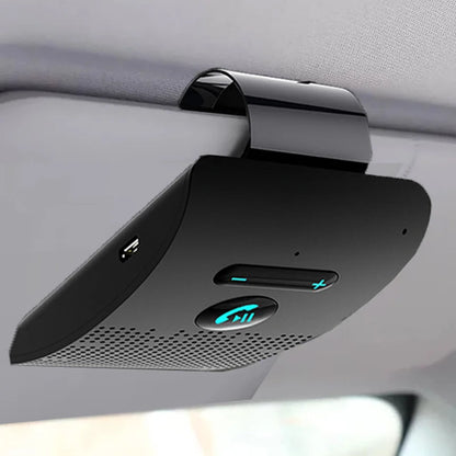 Bluetooth 5.0 Handsfree Car Kit - Wireless Sun Visor Speakerphone with Noise Cancelling