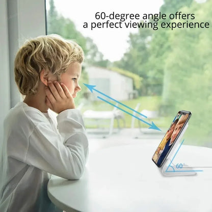 Aluminum MagSafe Charging Stand - Ergonomic Desk Phone Holder for iPhone