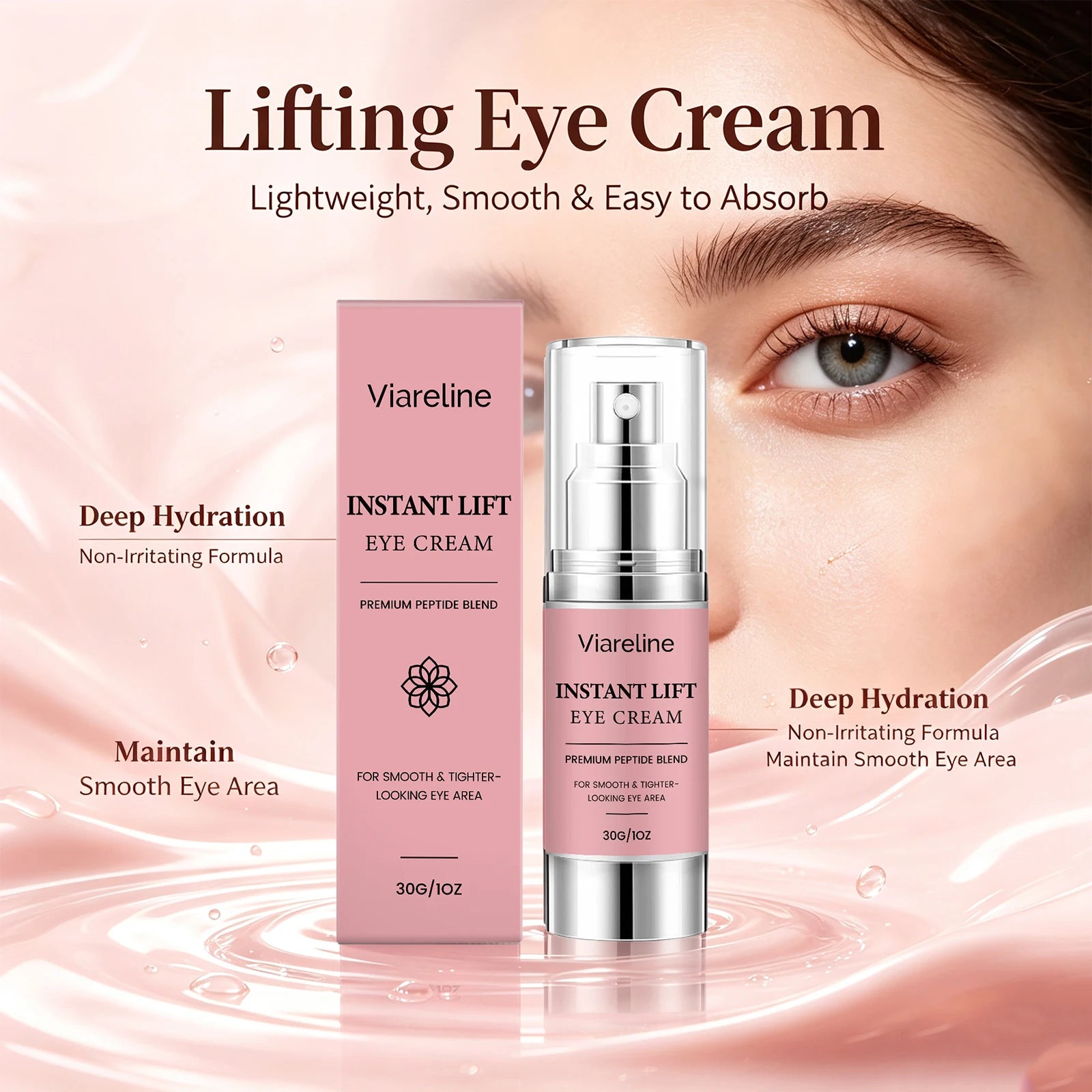 Instant Lift Eye Cream - Firming & Hydrating Dark Circle Treatment - 6