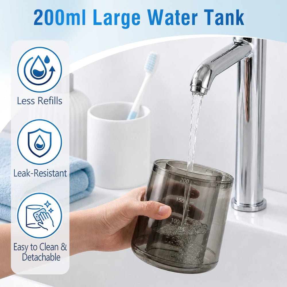 Electric Ear Wax Removal Irrigator with Dual Water Tank & 4 Cleaning Modes