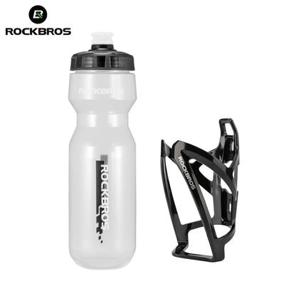 ROCKBROS 750ml Cycling Water Bottle and Cage Set – Lightweight & Durable