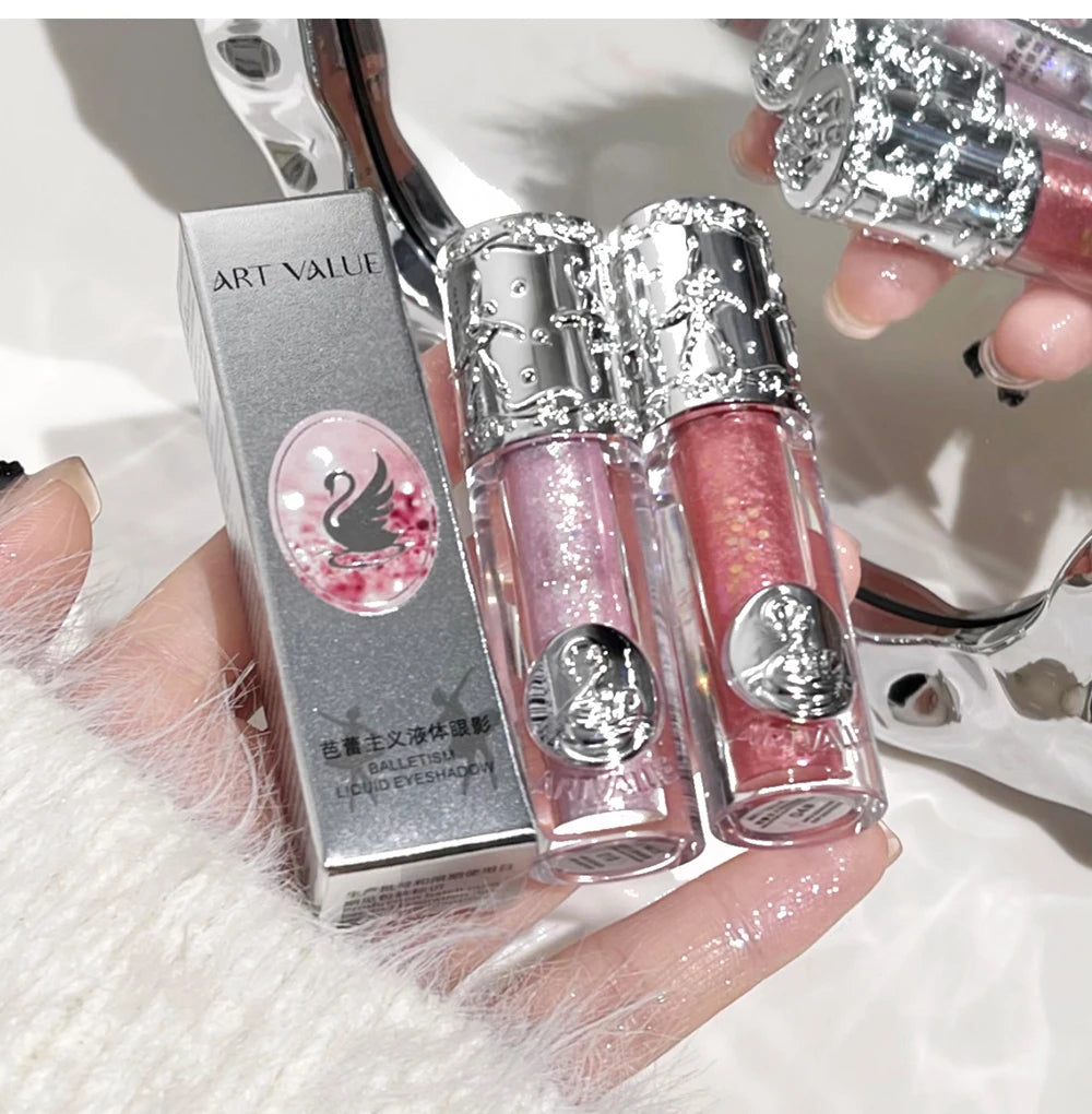 Liquid Shimmer Eyeshadow - Long-Lasting Waterproof Glitter Makeup