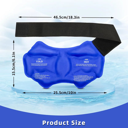 Ankle Ice Pack Wrap for Sports Injuries - Hot & Cold Therapy Support