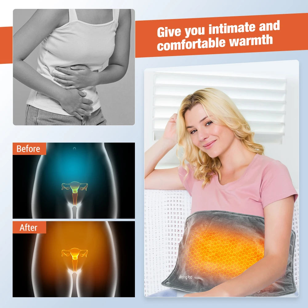 USB Graphene Smart Thermostat Hand Warmer - Portable Heated Warming Bag for Office
