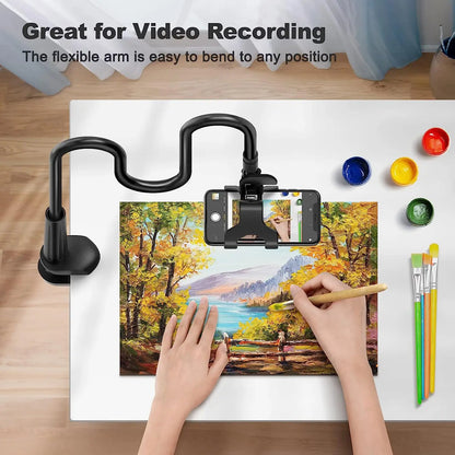 Flexible 360° Long Arm Lazy Phone Holder Mount for Bed & Desk
