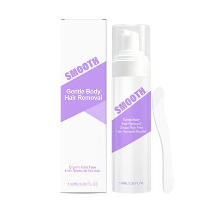 Painless Hair Removal Mousse Spray for Smooth Skin - Gentle Depilatory Foam