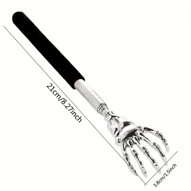 Telescopic Stainless Steel Back Scratcher - Portable Extendable Massager