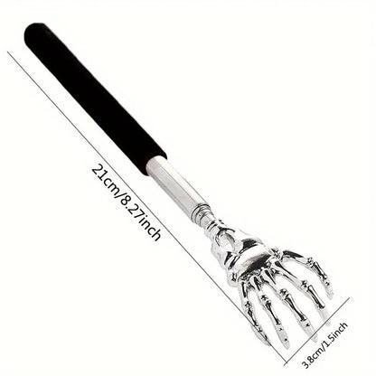 Telescopic Stainless Steel Back Scratcher - Portable Extendable Massager