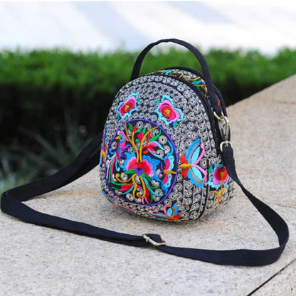 Luxury Bohemian Floral Backpack