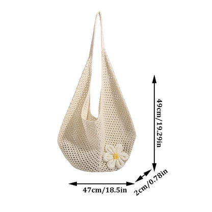 Luxury Bohemian Hollow Straw Tote