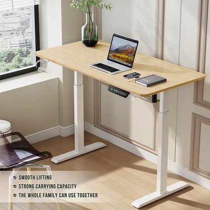 Electric Height Adjustable Standing Desk - Motorized Sit-Stand Home Office