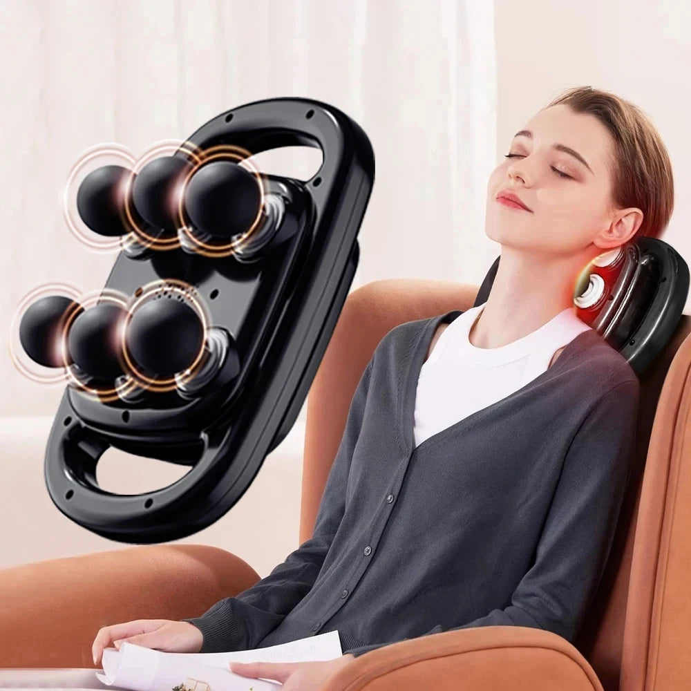 6-Head Percussion Massage Gun - Deep Tissue Muscle Relief - 2