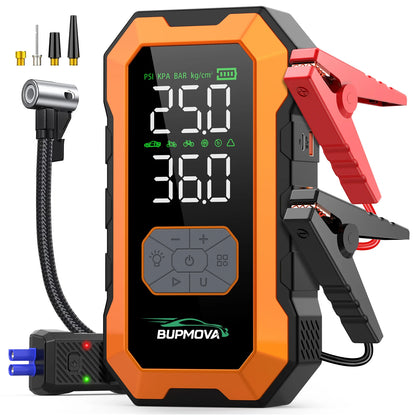 7000A Portable Car Jump Starter with 150PSI Air Compressor & Power Bank