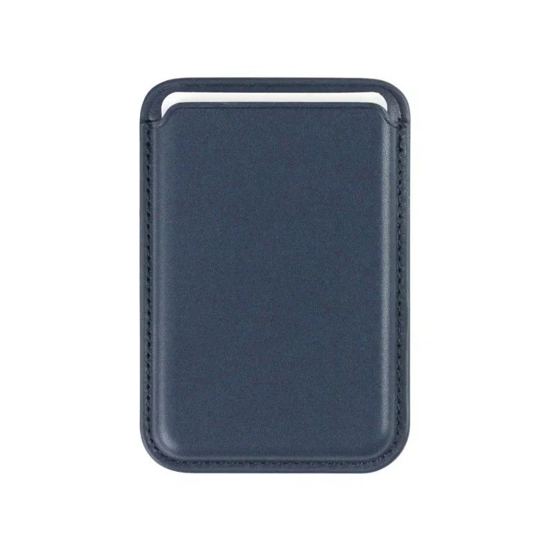 Magnetic Leather Wallet Case for iPhone & Samsung - Slim Card Holder Cover