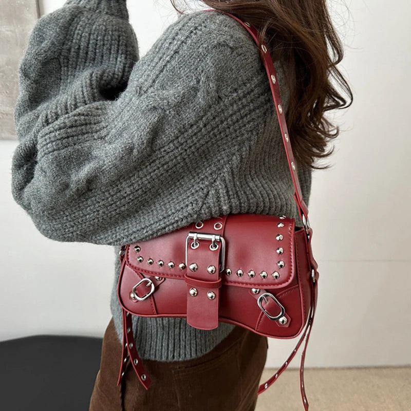 Luxury Trendy Rivet Shoulder Bag
