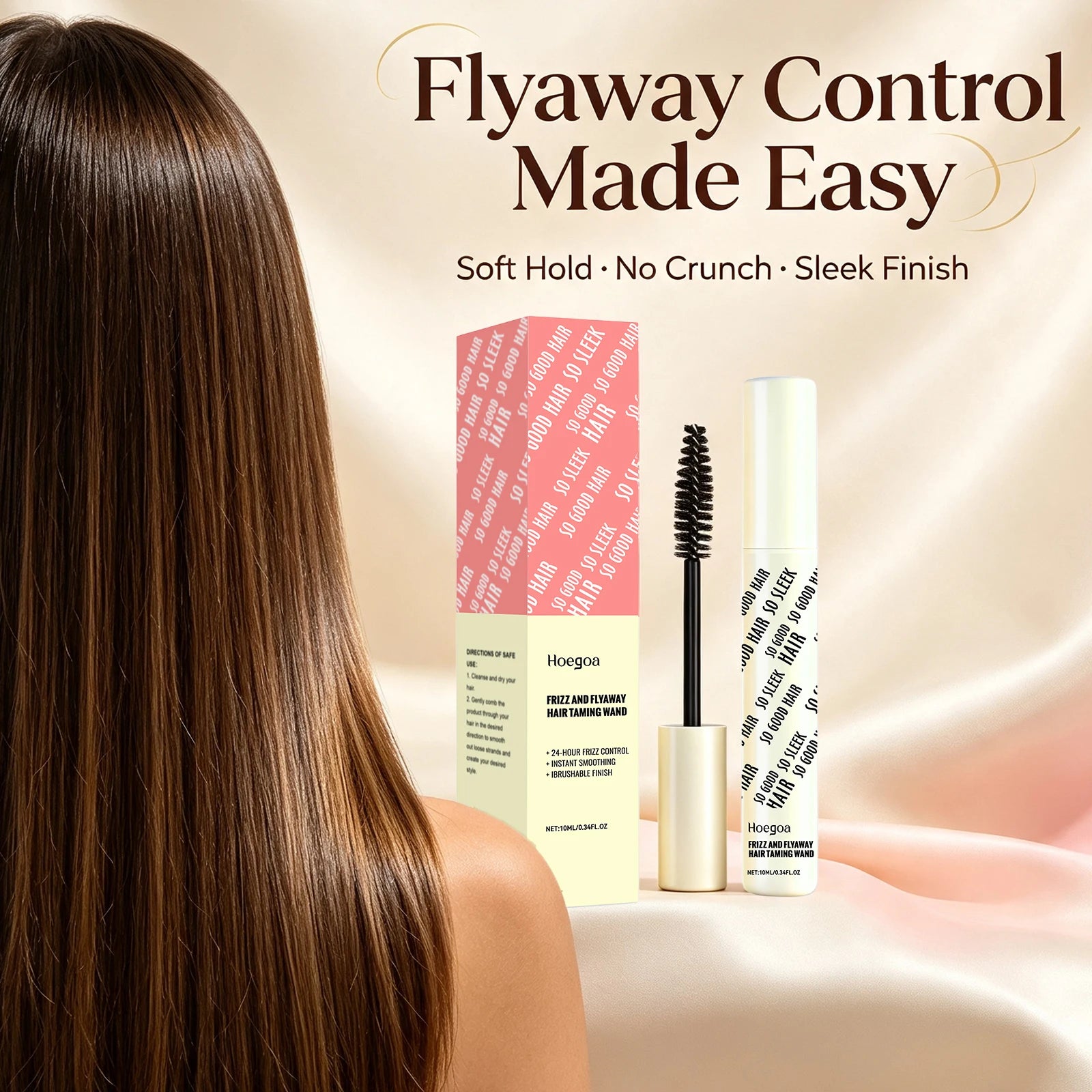 Anti-Frizz Hair Taming Wand - Professional Smoothing Stick for Sleek Hairstyles - 3