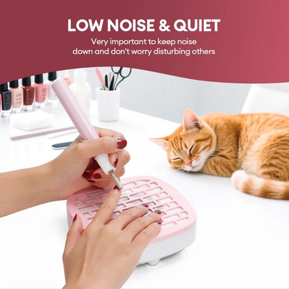 Portable Mini Nail Dust Collector USB Vacuum 3200RPM