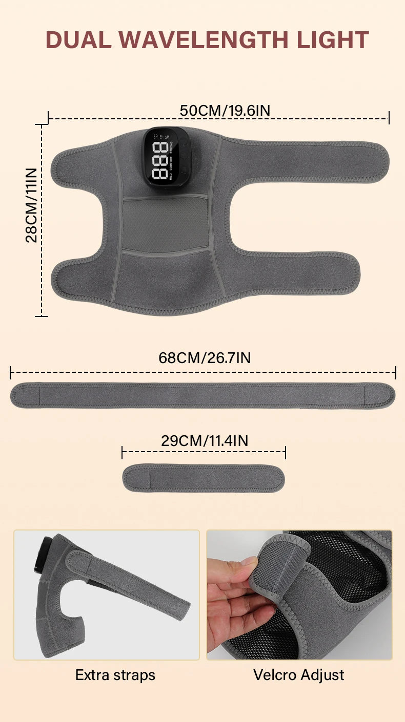 3-in-1 Cordless Joint Massager with Heat and Vibration for Knee, Shoulder, and Elbow - 13