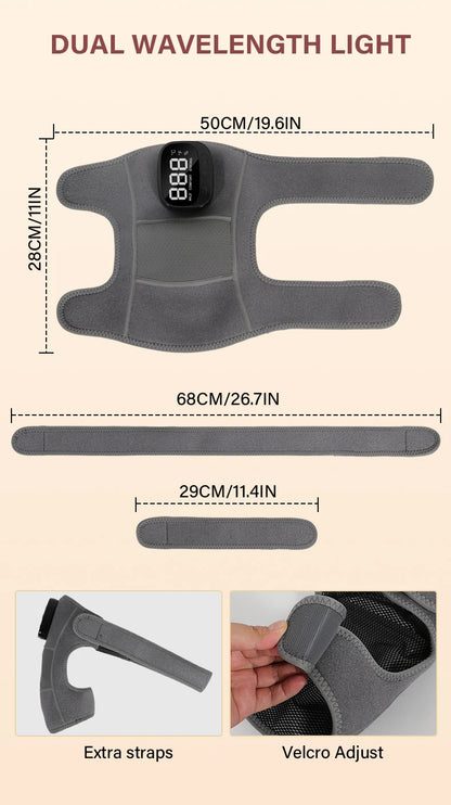 3-in-1 Cordless Joint Massager with Heat and Vibration for Knee, Shoulder, and Elbow