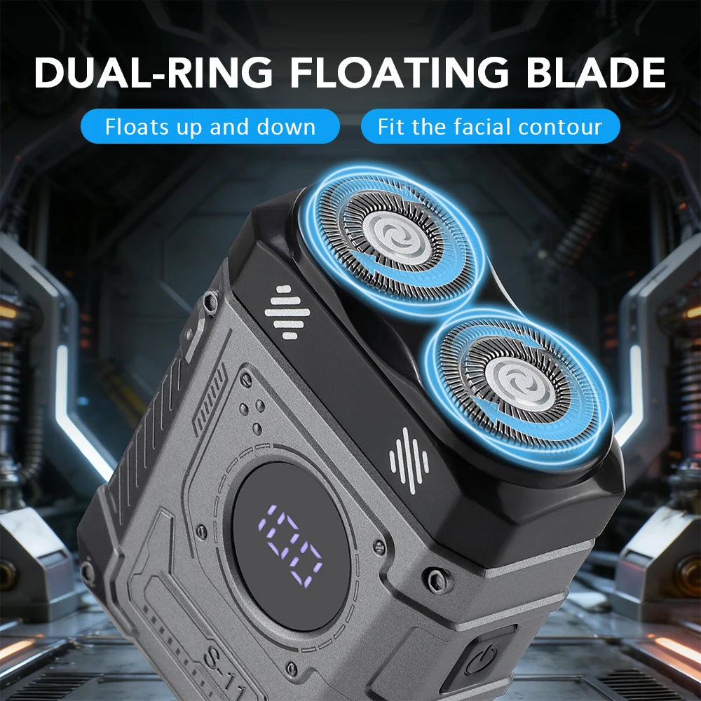 Portable Mini Electric Shaver with Digital Display & USB Rechargeable - 20